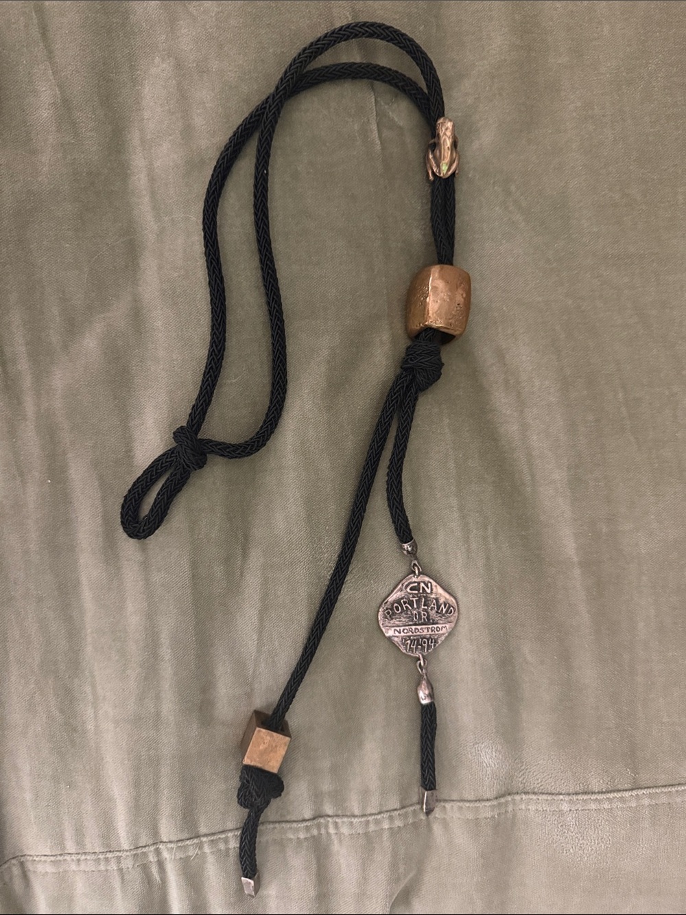 Nordstrom 1974-1994 Commemorative Bolo Necklace (Portland Oregon)
